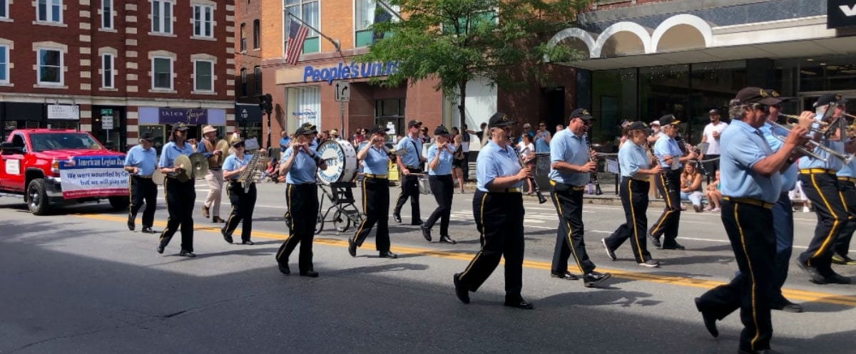 Brattleboro American Legion Band Parade Marching